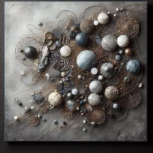 abstract art with circles stones and sire (1)